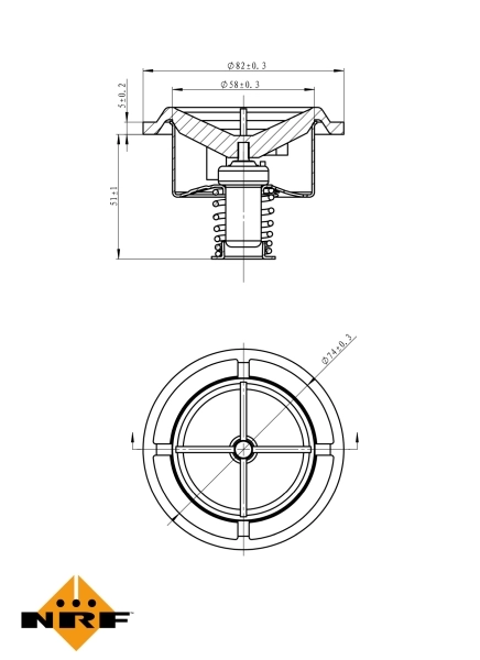 Termostat lichid racire