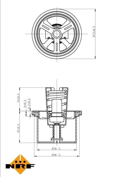 Termostat lichid racire