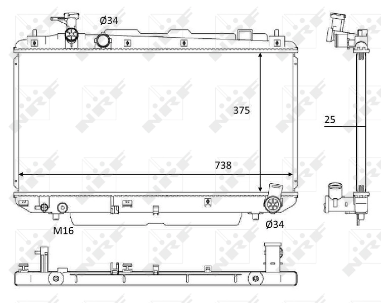 Radiator racire motor