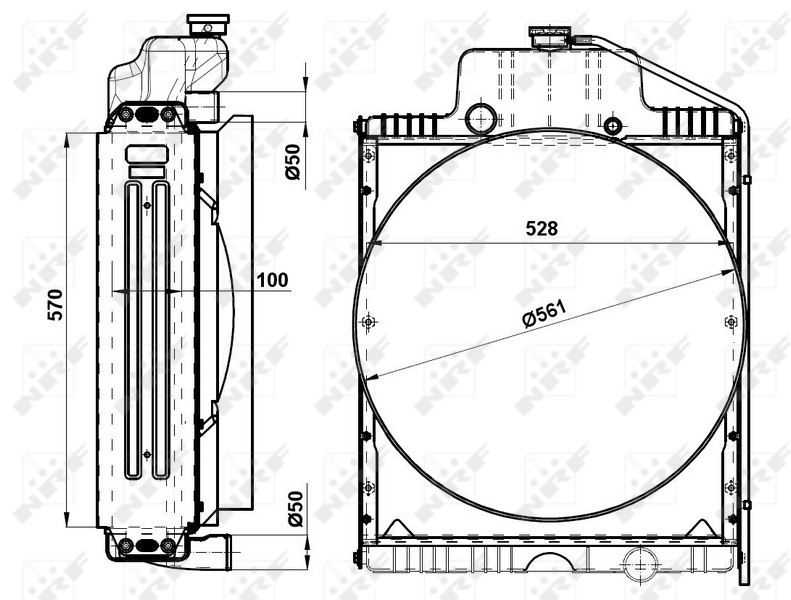 Radiator racire motor