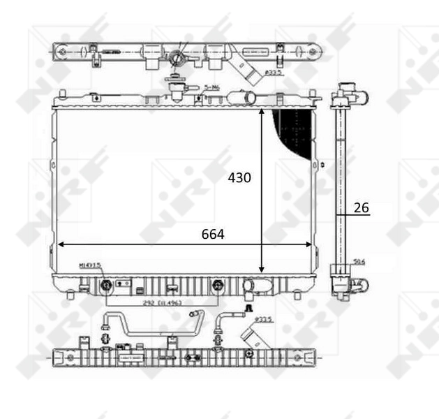 Radiator racire motor