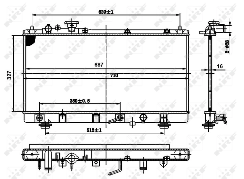 Radiator racire motor