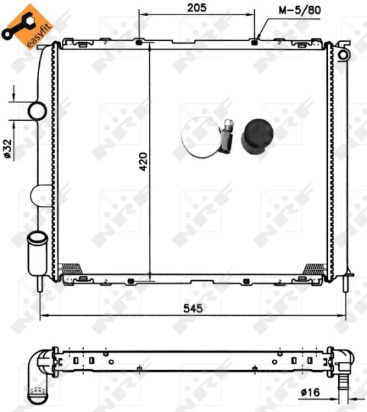 Radiator racire motor
