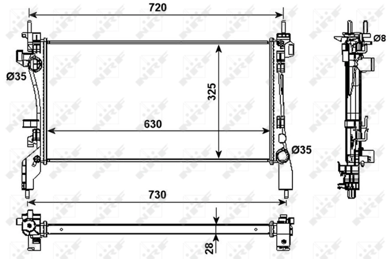 Radiator racire motor