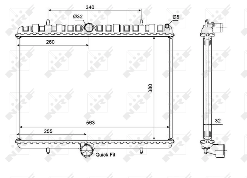Radiator racire motor