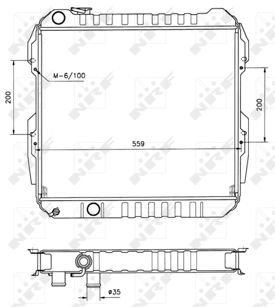 Radiator racire motor