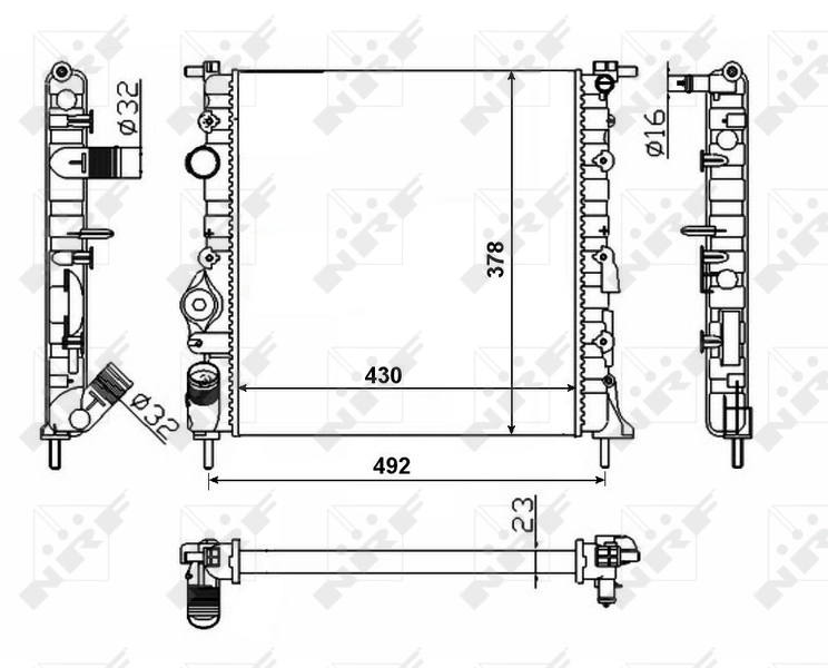 Radiator racire motor