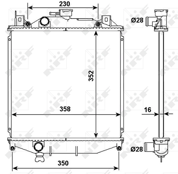 Radiator racire motor