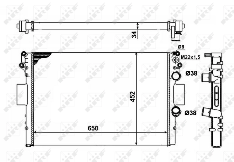 Radiator racire motor