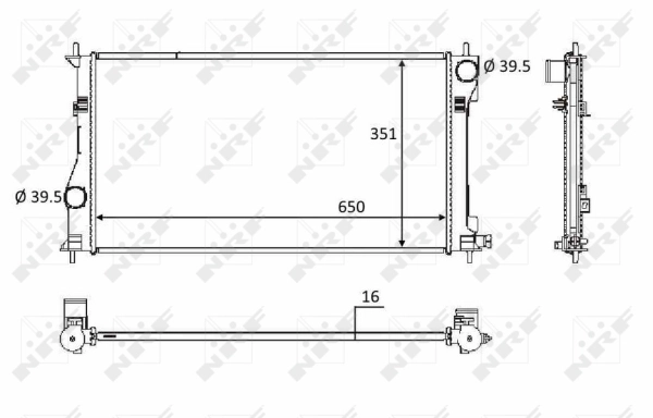Radiator racire motor