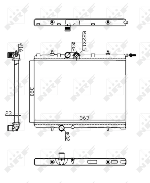 Radiator racire motor