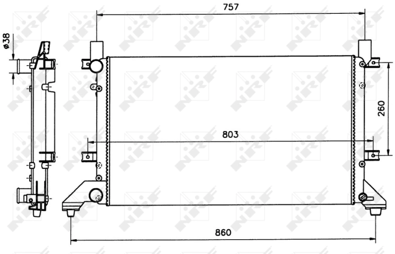 Radiator racire motor