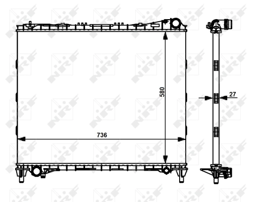 Radiator racire motor
