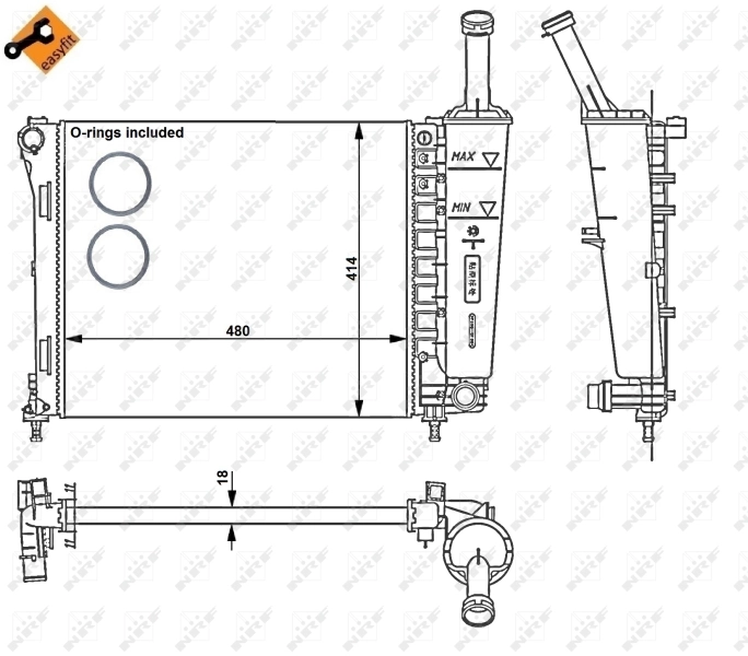 Radiator racire motor