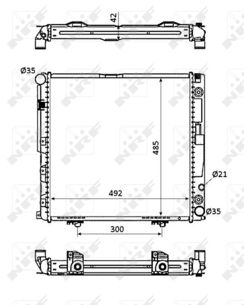 Radiator racire motor