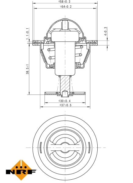 Termostat lichid racire