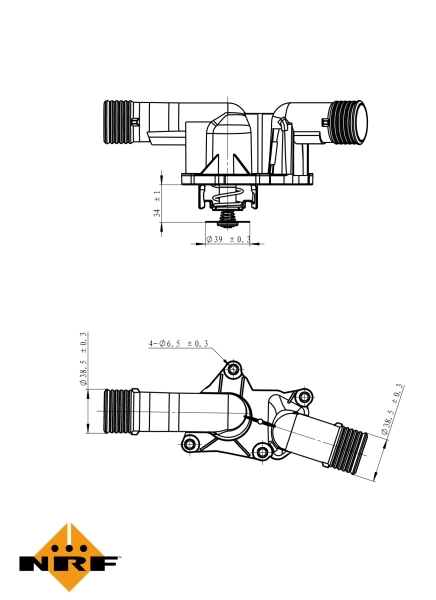 Termostat lichid racire