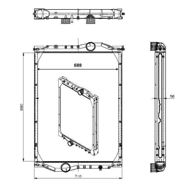 Radiator racire motor