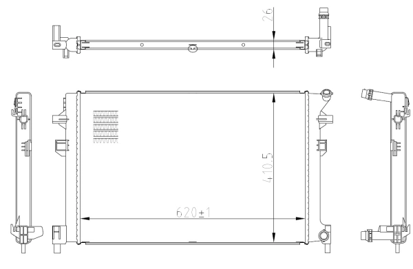 Radiator racire motor