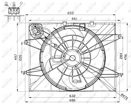 Ventilator radiator racire