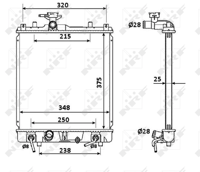 Radiator racire motor