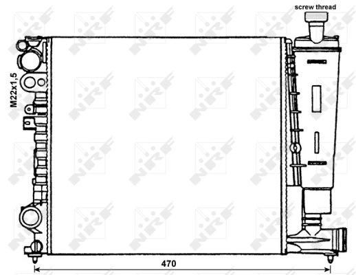 Radiator racire motor