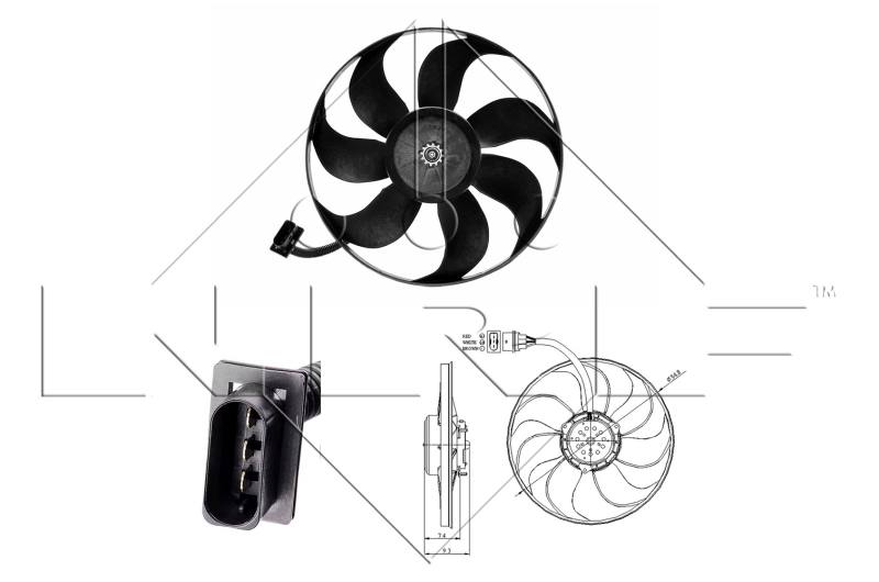 Ventilator radiator racire