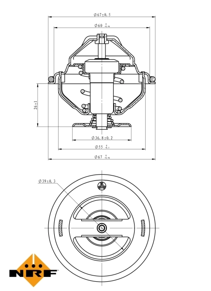 Termostat lichid racire