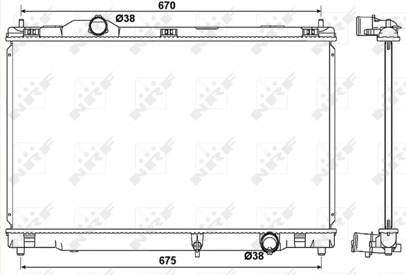 Radiator racire motor