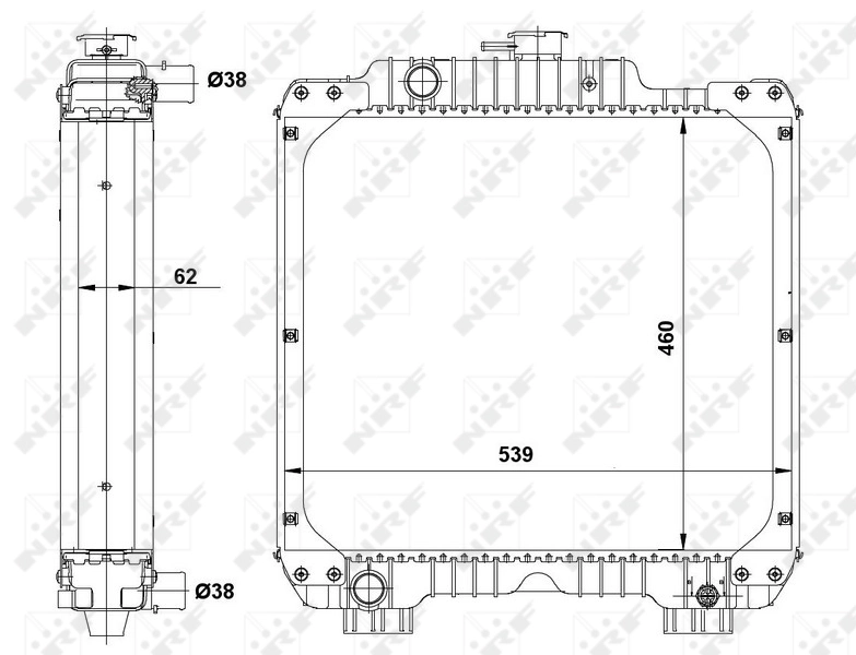 Radiator racire motor
