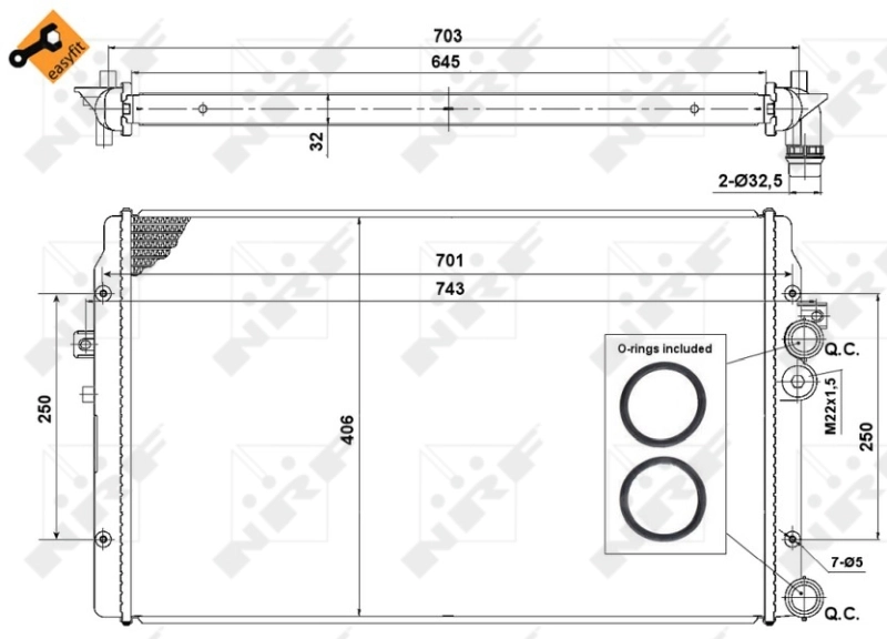 Radiator racire motor