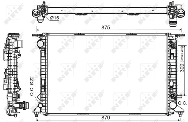 Radiator racire motor