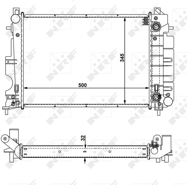 Radiator racire motor