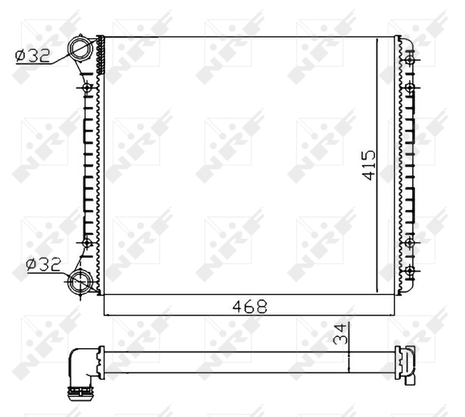 Radiator racire motor