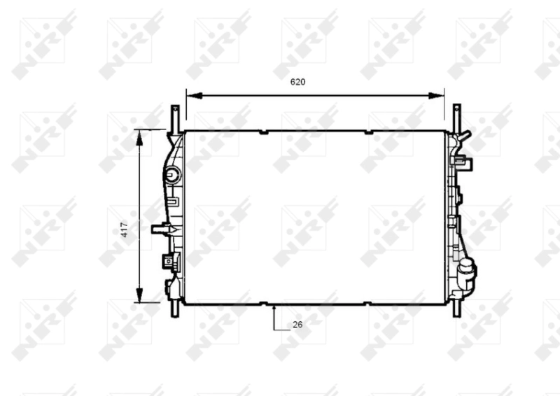 Radiator racire motor
