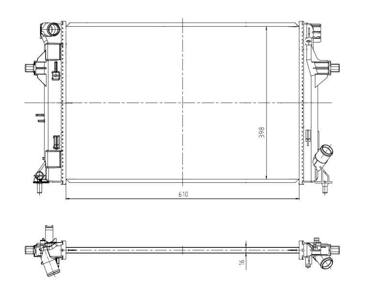 Radiator racire motor