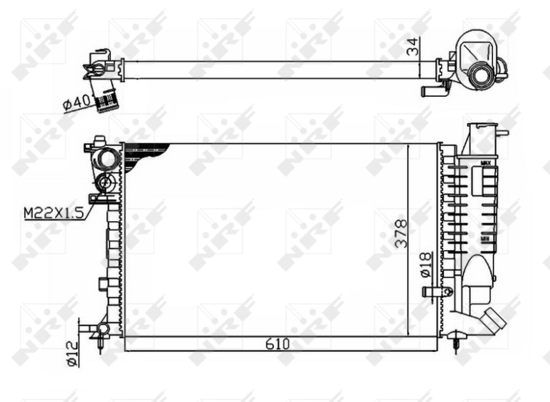 Radiator racire motor