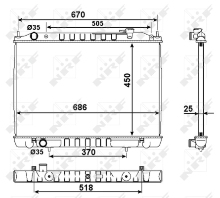 Radiator racire motor