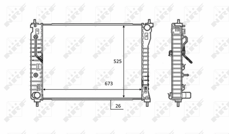 Radiator racire motor