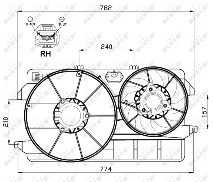 Ventilator radiator racire