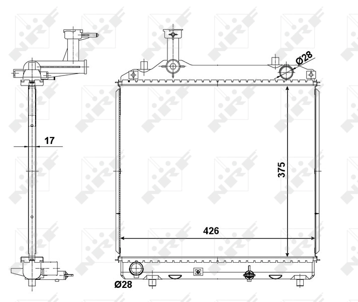 Radiator racire motor