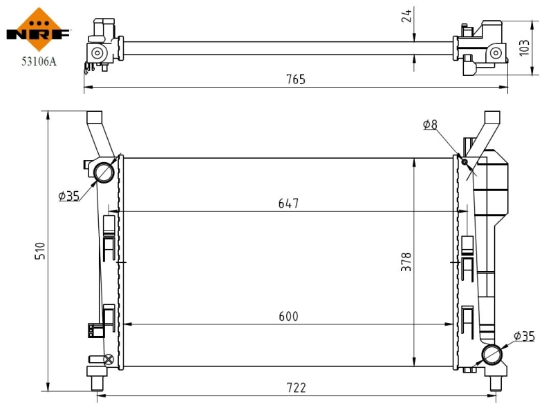 Radiator racire motor