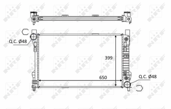 Radiator racire motor