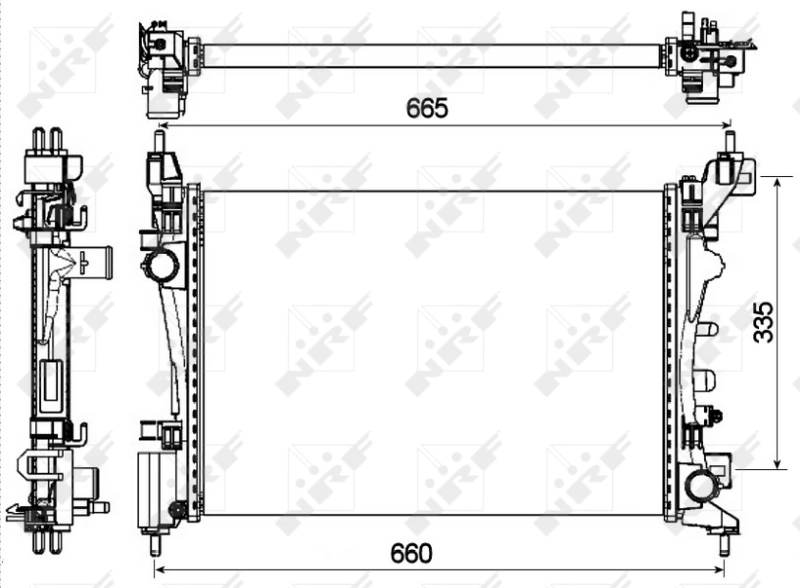 Radiator racire motor