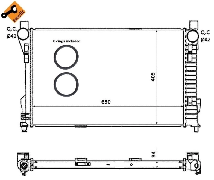 Radiator racire motor