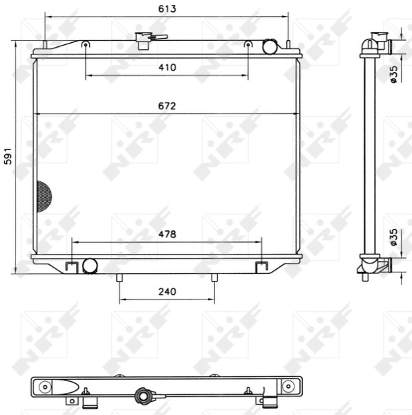 Radiator racire motor