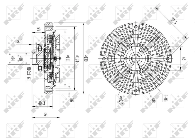 Cupla ventilator radiator