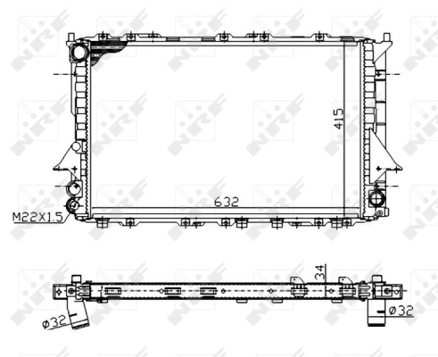 Radiator racire motor