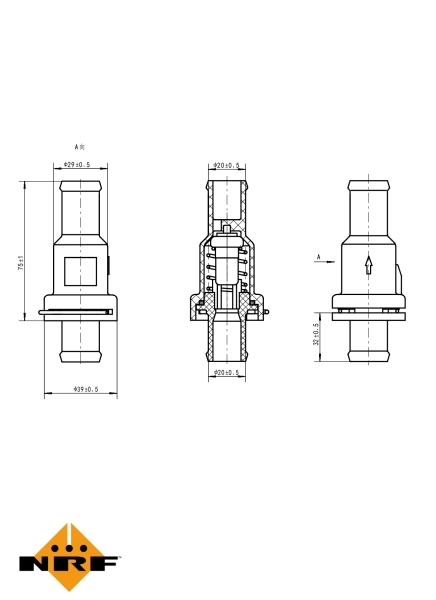 Termostat lichid racire
