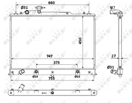 Radiator racire motor